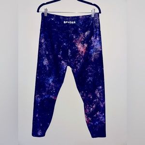 Spyder women’s leggings, galaxy print XL